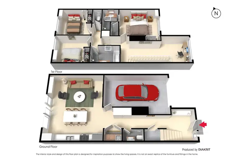 Floorplan of Homely townhouse listing, 16 Amaroo Walk, Werribee VIC 3030
