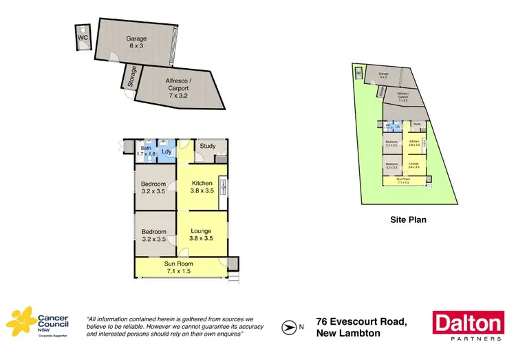 Floorplan of Homely house listing, 76 Evescourt Road, New Lambton NSW 2305