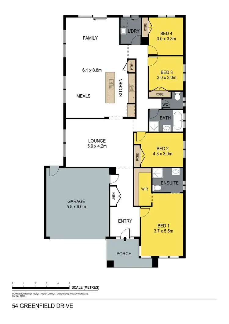 Floorplan of Homely house listing, 54 Greenfield Drive, Epsom VIC 3551