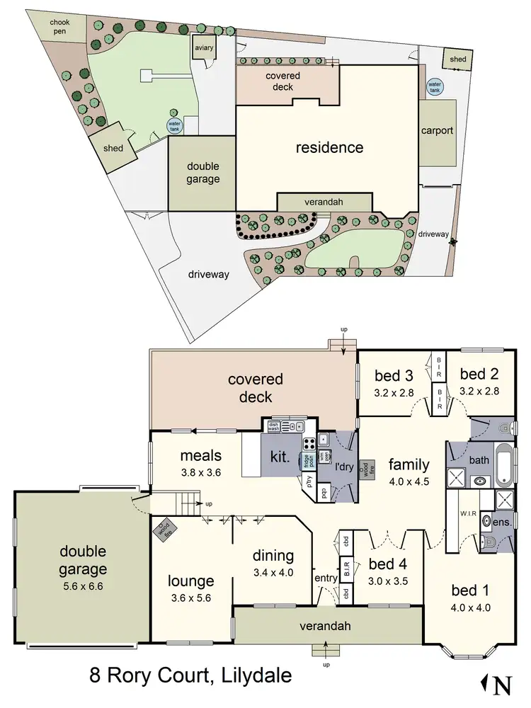 Floorplan of Homely house listing, 8 Rory Court, Lilydale VIC 3140