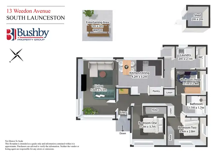 Floorplan of Homely house listing, 1/13 Weedon Avenue, South Launceston TAS 7249