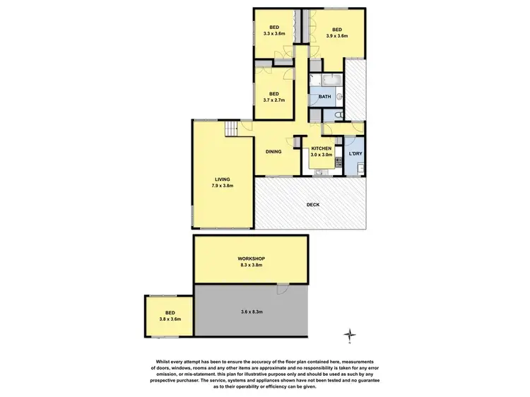 Floorplan of Homely house listing, 57 Tulloh Street, Elliminyt VIC 3250