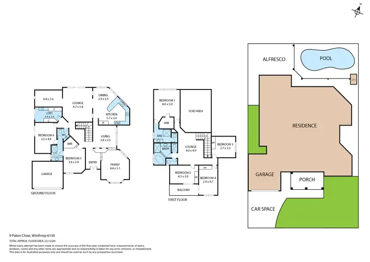 Floorplan of Homely house listing, 9 Paton Close, Winthrop WA 6150