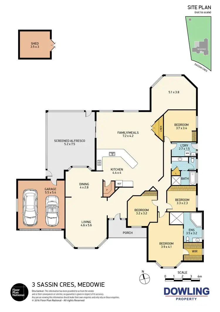 Floorplan of Homely house listing, 3 Sassin Crescent, Medowie NSW 2318
