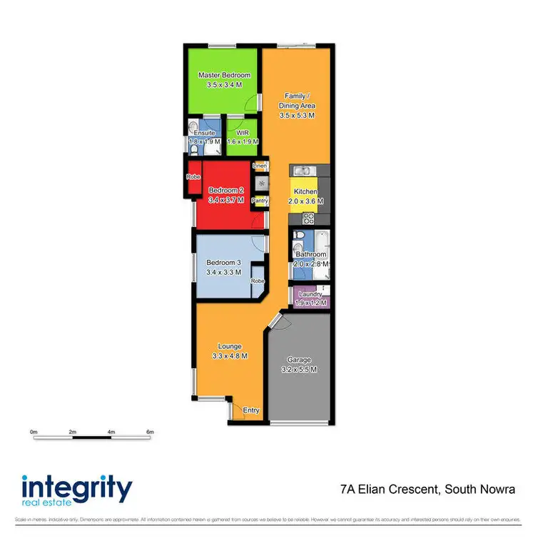 Floorplan of Homely semi-detached listing, 7a Elian Crescent, South Nowra NSW 2541