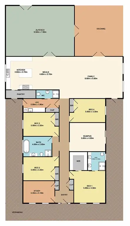 Floorplan of Homely house listing, 35 Alice Way, Eden Park VIC 3757