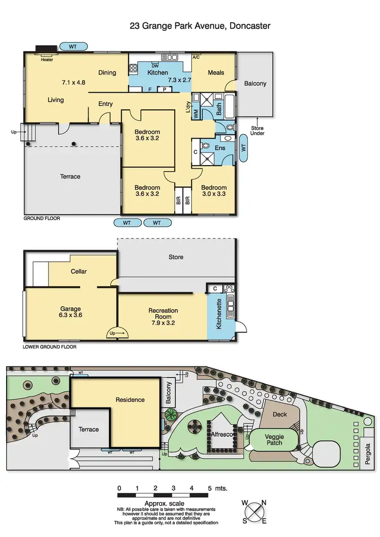 Floorplan of Homely house listing, 23 Grange Park Ave, Doncaster VIC 3108