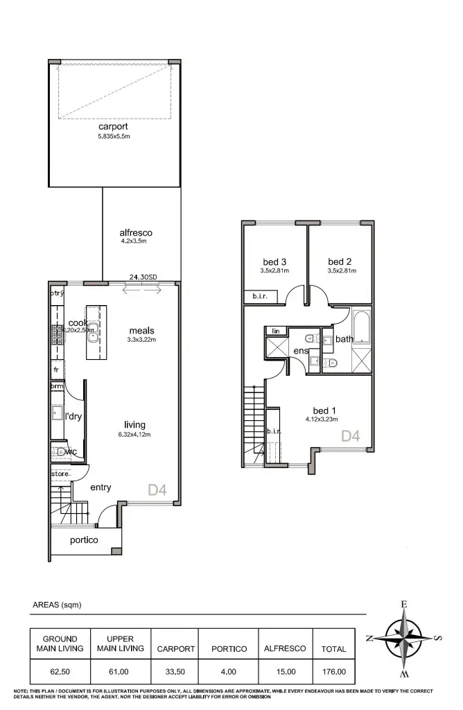 Floorplan of Homely house listing, Res 4/68 Hancock Avenue, Campbelltown SA 5074