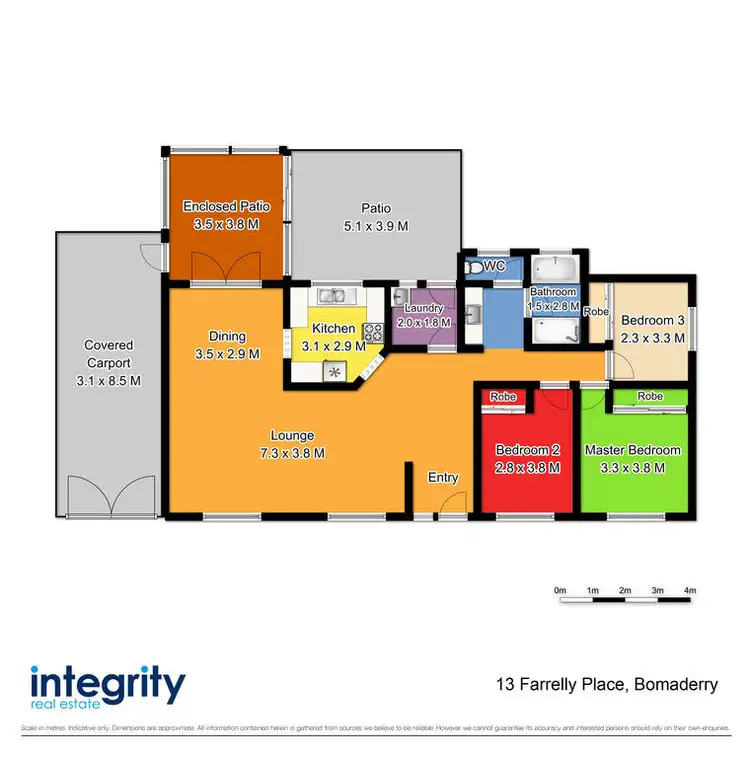 Floorplan of Homely house listing, 13 Farrelly Place, Bomaderry NSW 2541