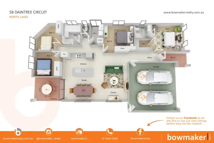 Floorplan of Homely house listing, 58 Daintree Circuit, North Lakes QLD 4509