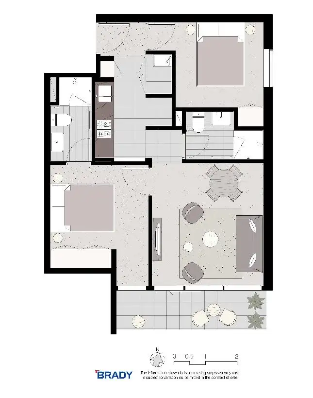 Floorplan of Homely apartment listing, 3810/500 Elizabeth Street, Melbourne VIC 3000