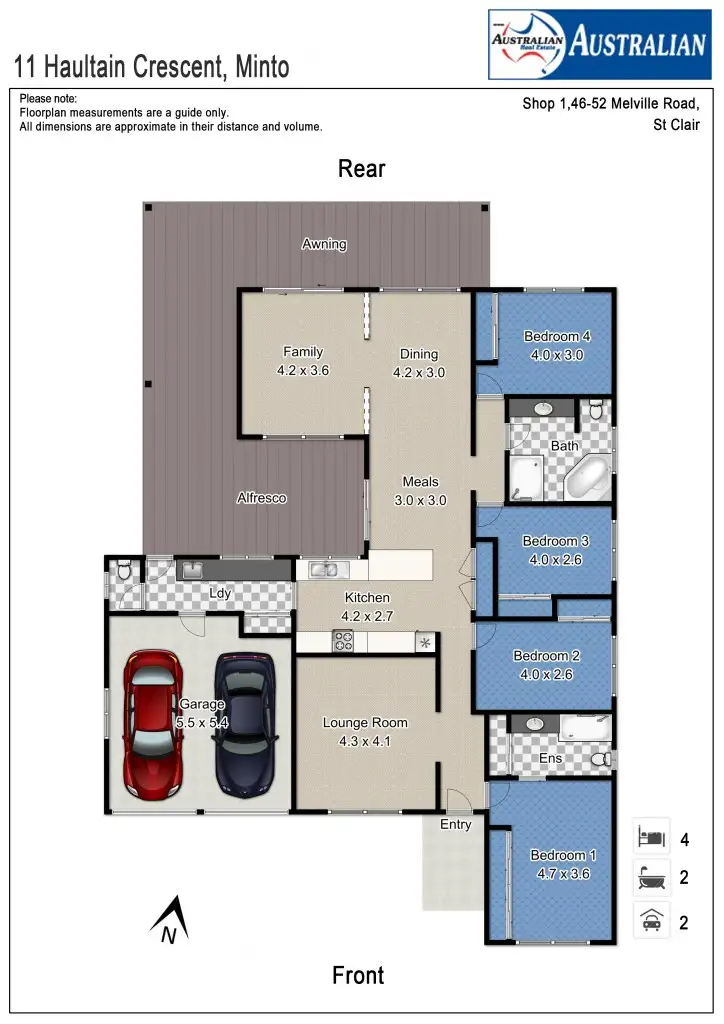 Floorplan of Homely house listing, 11 Haultain Street, Minto NSW 2566