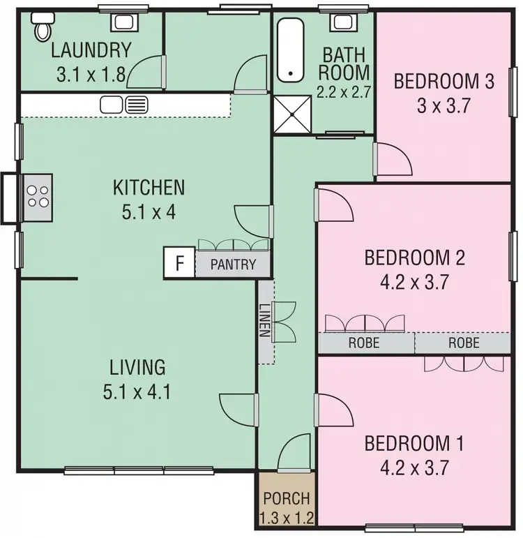 Floorplan of Homely house listing, 11 Brown Street, Colac VIC 3250