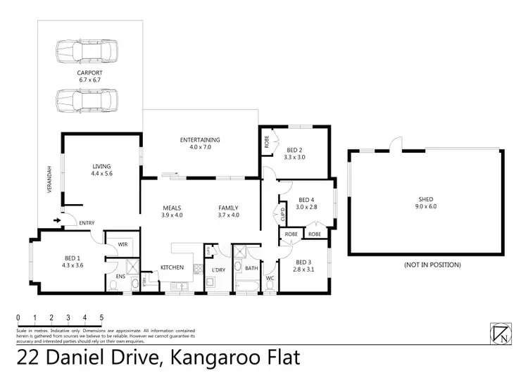Floorplan of Homely house listing, 22 Daniel Drive, Golden Square VIC 3555