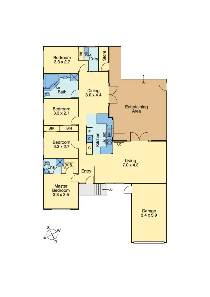 Floorplan of Homely house listing, 1/50 Alameda Ave, Mornington VIC 3931