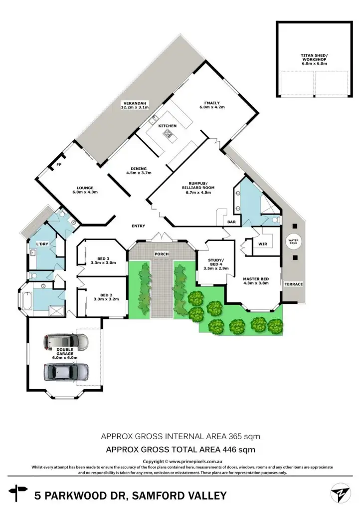 Floorplan of Homely house listing, 5 Parkwood Drive, Samford Valley QLD 4520