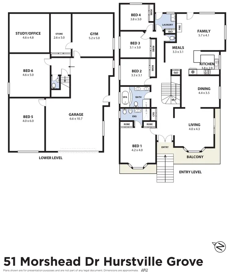 Floorplan of Homely house listing, 51 Morshead Drive, Hurstville Grove NSW 2220