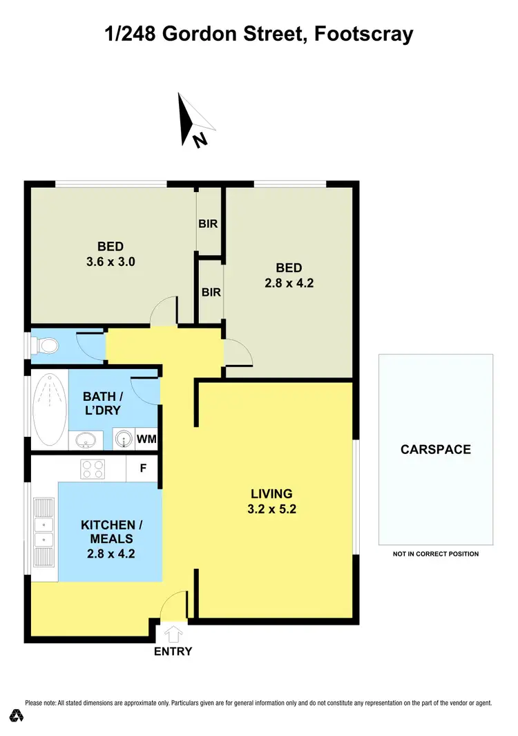 Floorplan of Homely unit listing, 1/248 Gordon Street, Footscray VIC 3011
