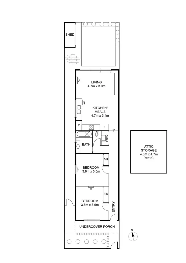 Floorplan of Homely house listing, 50 Buckingham Street, Footscray VIC 3011