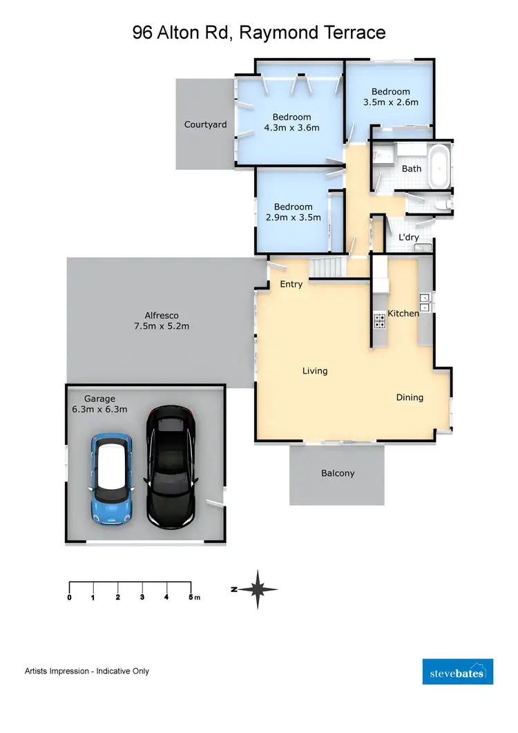 Floorplan of Homely house listing, 96 Alton Road, Raymond Terrace NSW 2324