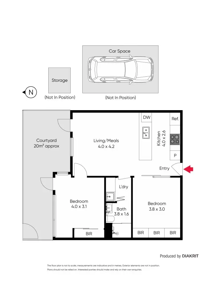 Floorplan of Homely apartment listing, G04/2 Constance Street, Hawthorn East VIC 3123