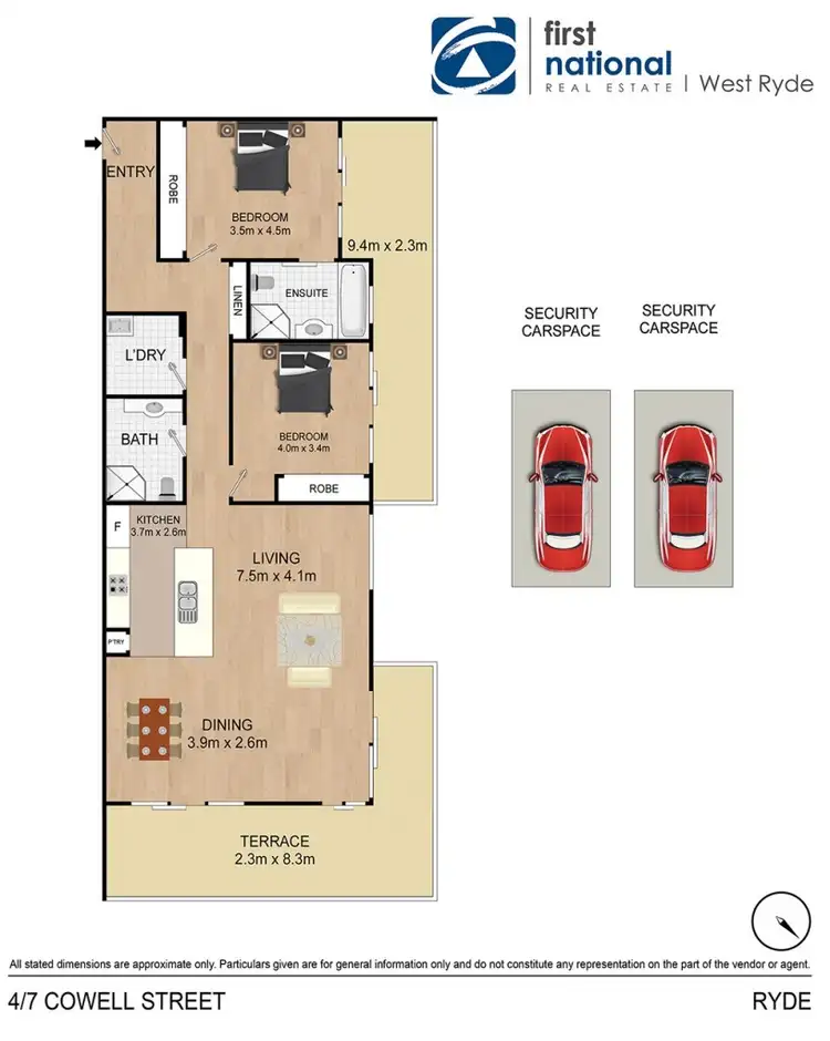 Floorplan of Homely apartment listing, 4/7 Cowell Street, Ryde NSW 2112