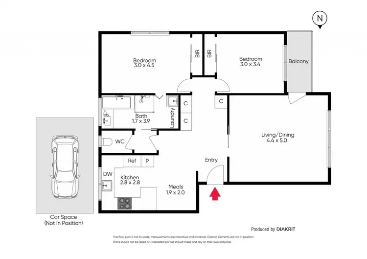 Floorplan of Homely apartment listing, 8/1452 Malvern Road, Glen Iris VIC 3146