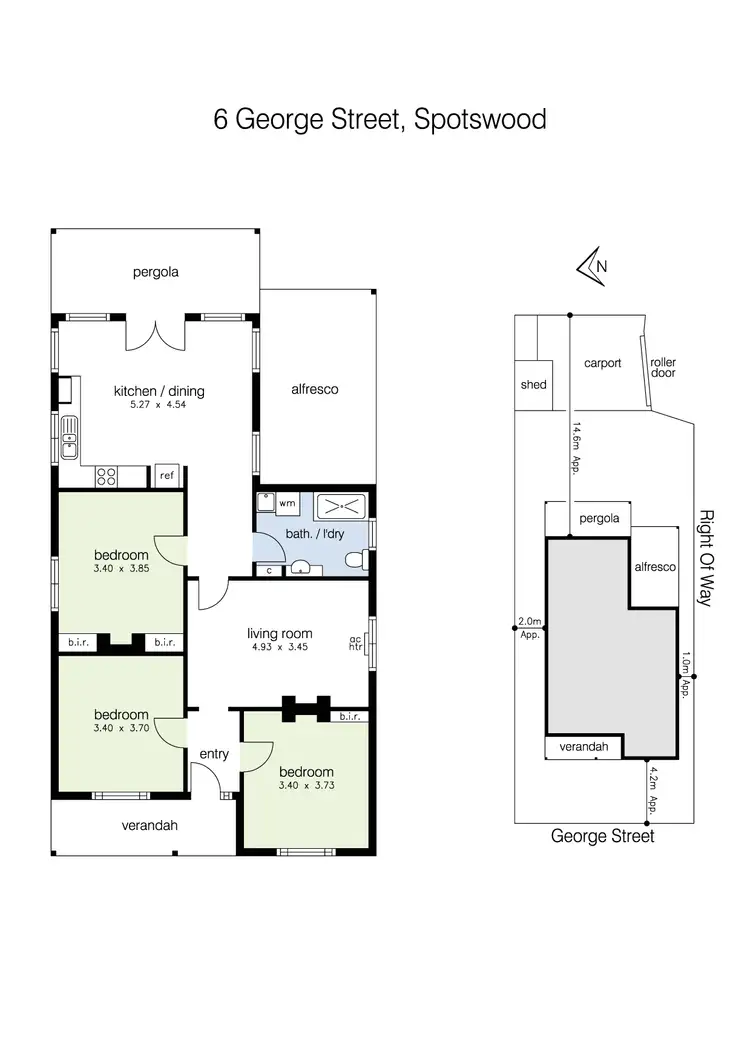 Floorplan of Homely house listing, 6 George Street, Spotswood VIC 3015