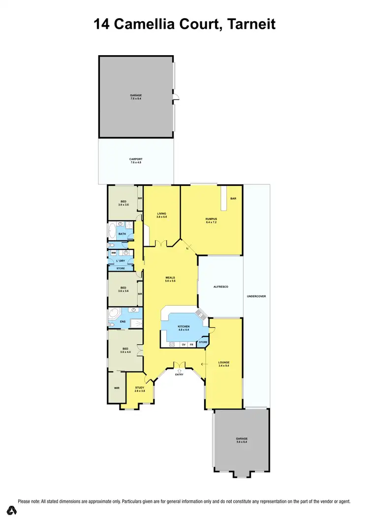 Floorplan of Homely house listing, 14 Camellia Court, Tarneit VIC 3029