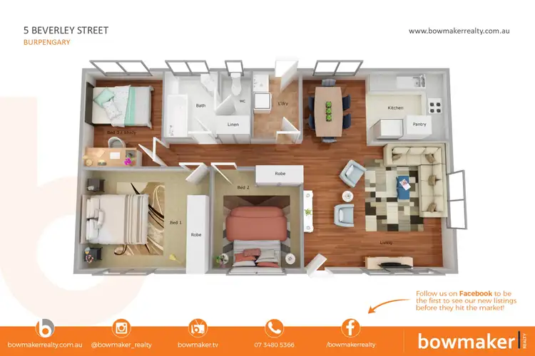 Floorplan of Homely house listing, 5 Beverley Street, Burpengary QLD 4505