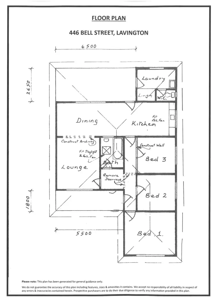 Floorplan of Homely house listing, 446 Bell Street, Lavington NSW 2641