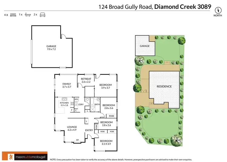 Floorplan of Homely house listing, 124 Broadgully Road, Diamond Creek VIC 3089