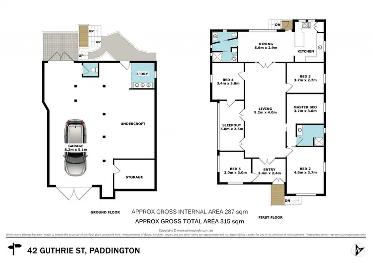 Floorplan of Homely house listing, 42 Guthrie Street, Paddington QLD 4064