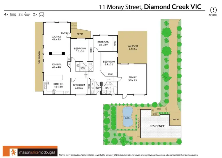 Floorplan of Homely house listing, 11 Moray Street`, Diamond Creek VIC 3089