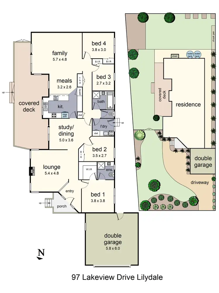 Floorplan of Homely house listing, 97 Lakeview Drive, Lilydale VIC 3140