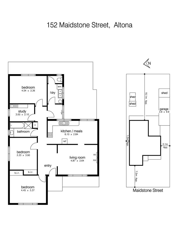 Floorplan of Homely house listing, 152 Maidstone Street, Altona VIC 3018