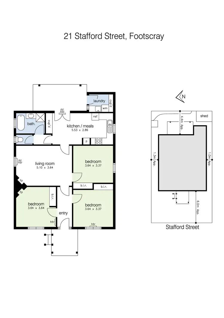 Floorplan of Homely house listing, 21 Stafford Street, Footscray VIC 3011