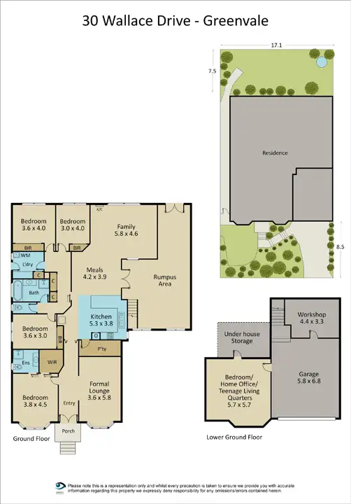 Floorplan of Homely house listing, 30 Wallace Drive, Greenvale VIC 3059