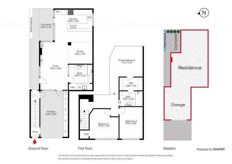 Floorplan of Homely townhouse listing, 1/2A Mollison Street, Abbotsford VIC 3067