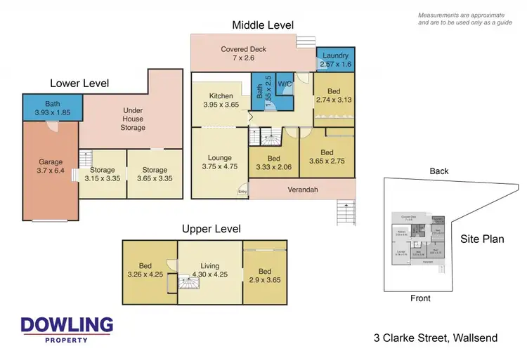 Floorplan of Homely house listing, 3 Clarke Street, Wallsend NSW 2287