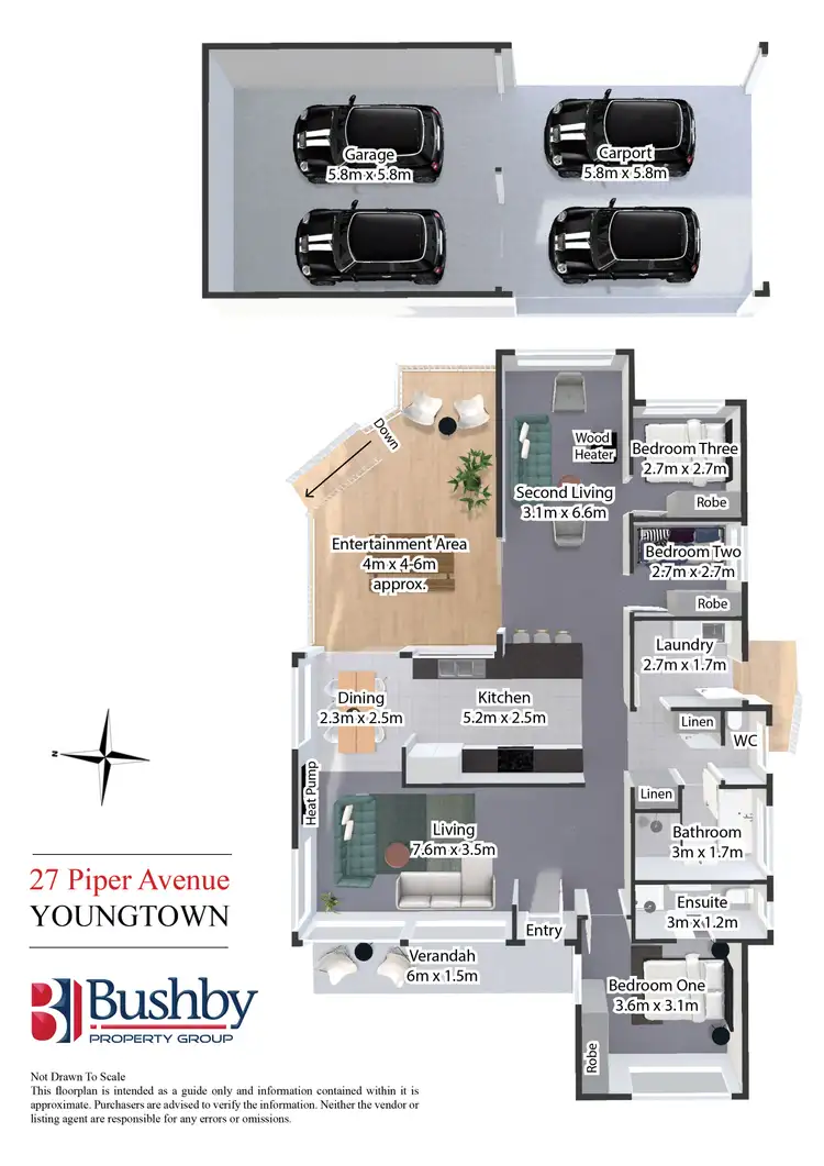 Floorplan of Homely house listing, 27 Piper Avenue, Youngtown TAS 7249