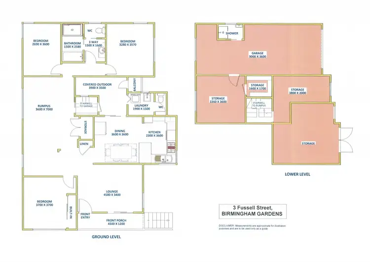 Floorplan of Homely house listing, 3 Fussell Street, Birmingham Gardens NSW 2287