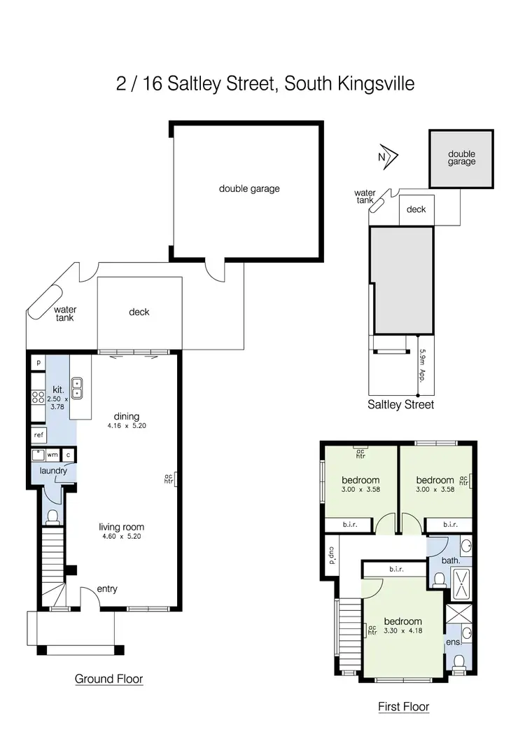 Floorplan of Homely house listing, 2/16 Saltley Street, South Kingsville VIC 3015
