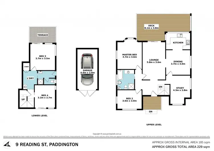 Floorplan of Homely house listing, 9 Reading Street, Paddington QLD 4064
