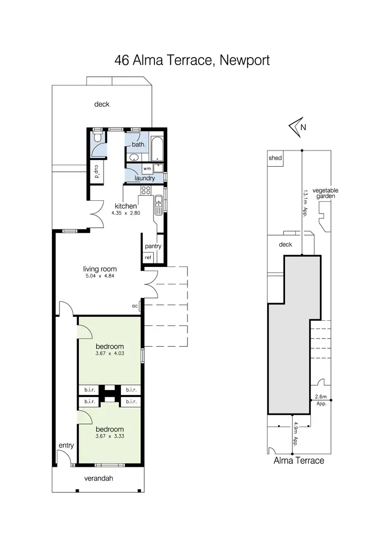 Floorplan of Homely house listing, 46 Alma Terrace, Newport VIC 3015