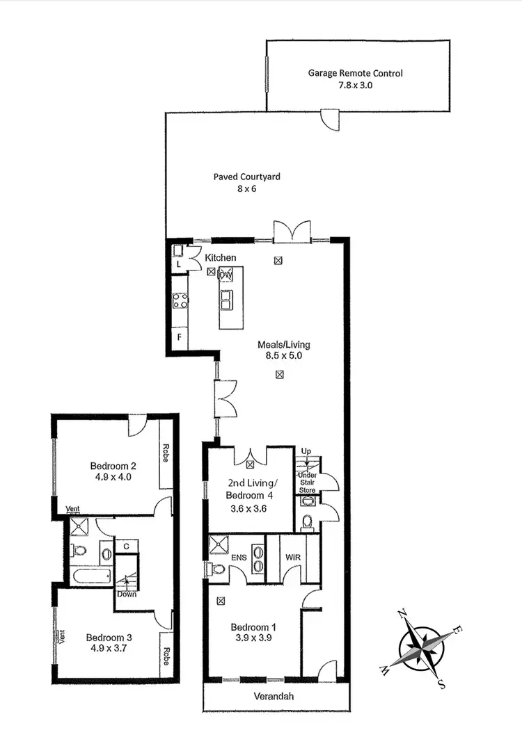 Floorplan of Homely house listing, 35B Ann Street, Stepney SA 5069