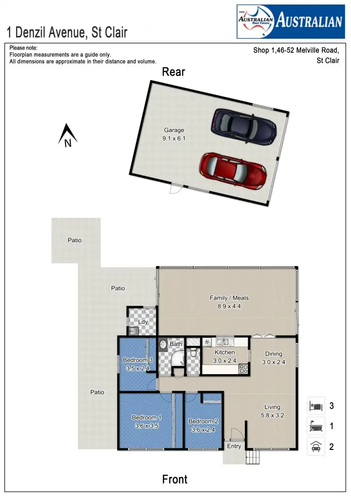Floorplan of Homely house listing, 1 Denzil Avenue, St Clair NSW 2759