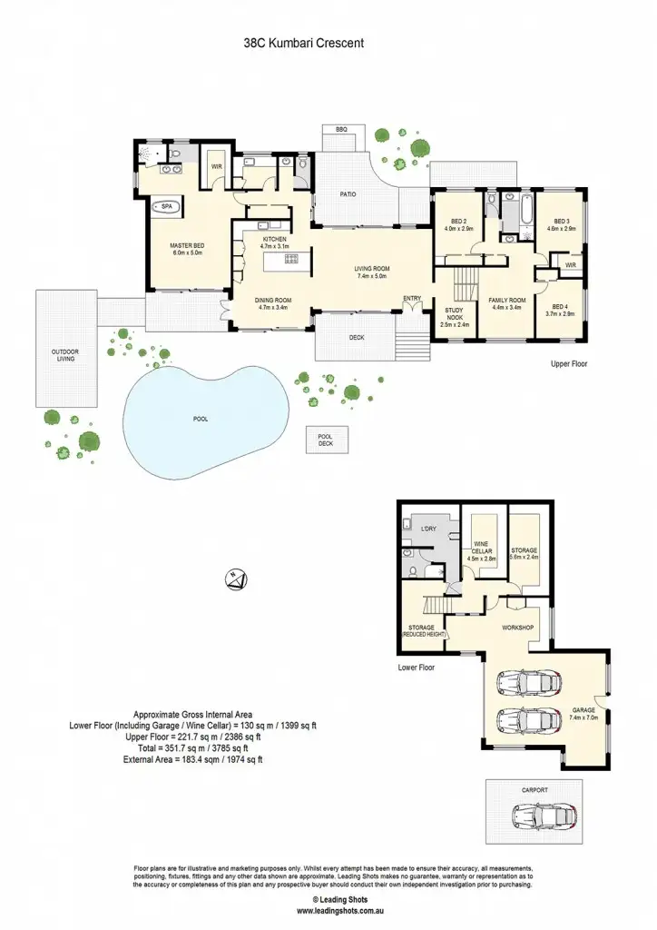 Floorplan of Homely house listing, 38C Kumbari Crescent, Mitchelton QLD 4053