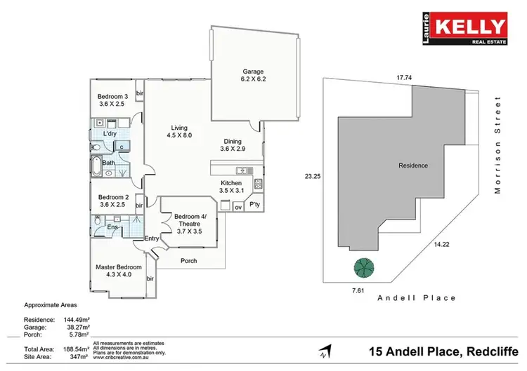 Floorplan of Homely house listing, 15 Andell Place, Redcliffe WA 6104