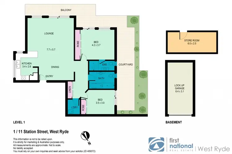 Floorplan of Homely apartment listing, 1/11 Station Street, West Ryde NSW 2114